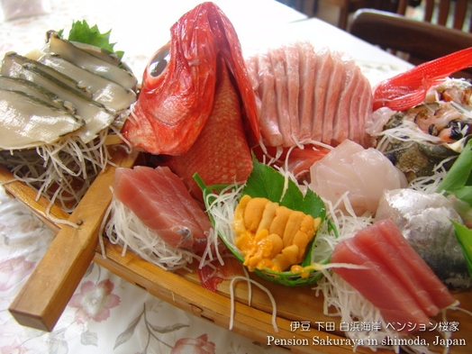 「わぁ、見て！お刺身、すご〜い♪」新鮮な伊豆の地魚をお得に！舟盛りプラン　１泊２食付